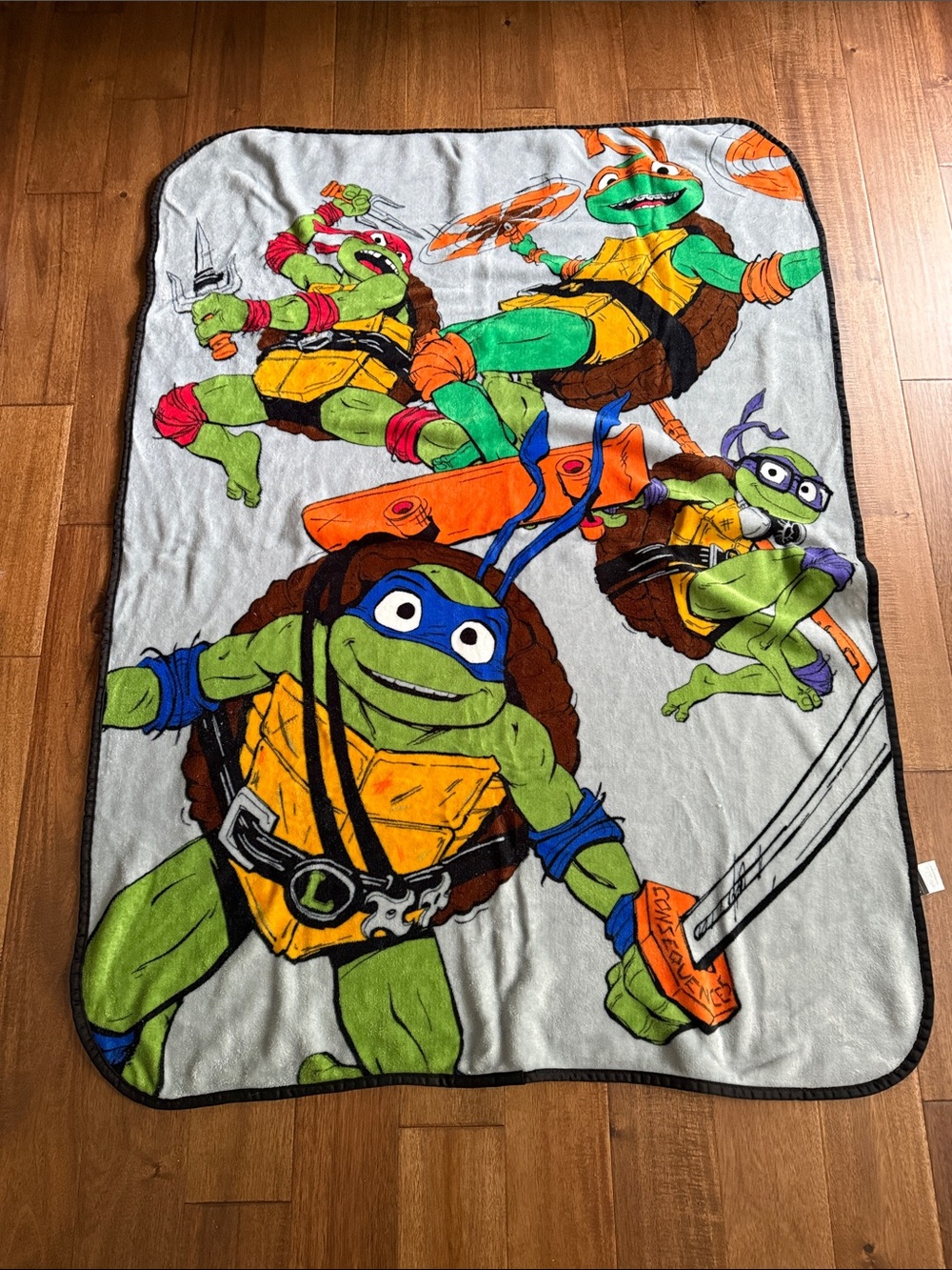 Teenage Mutant Ninja Turtles Kids Blanket - Green Multi-Color